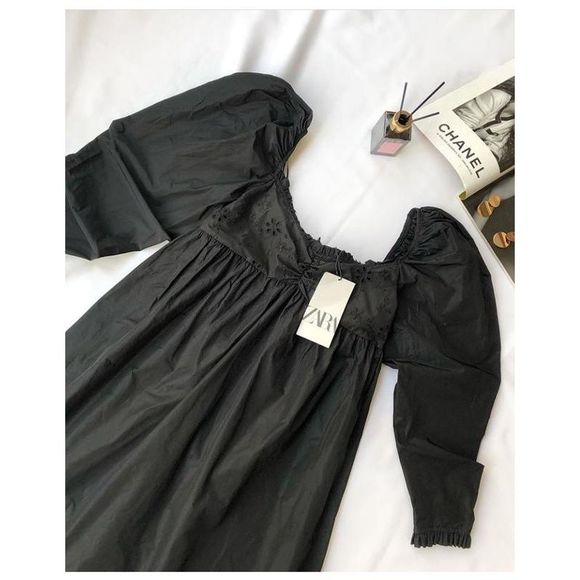 ZARA Dress Embroidered Mini Small NWT - Picture 2 of 8